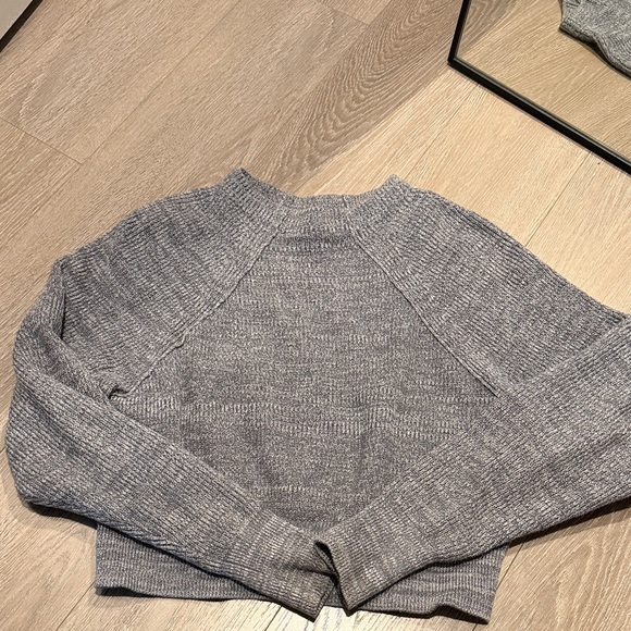 Free People Sweaters - Free People Slightly Mock Neck Cropped Women's Knit Sweater XS